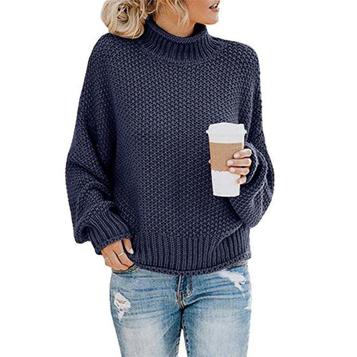Eleganter Damenpullover mit hohem Kragen - eine stilvolle und warme Lösung für kalte Tage