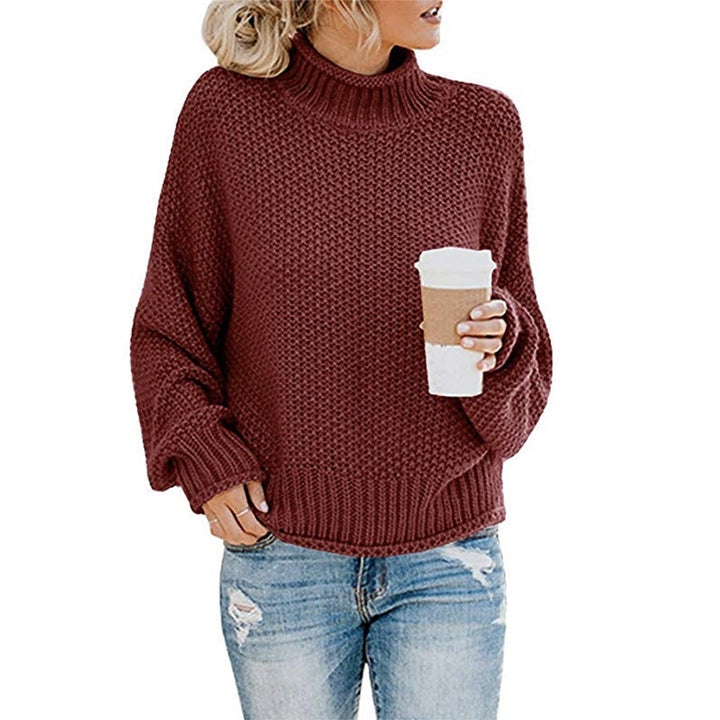 Eleganter Damenpullover mit hohem Kragen - eine stilvolle und warme Lösung für kalte Tage