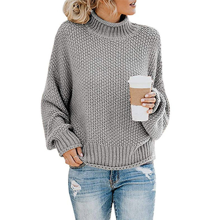 Eleganter Damenpullover mit hohem Kragen - eine stilvolle und warme Lösung für kalte Tage