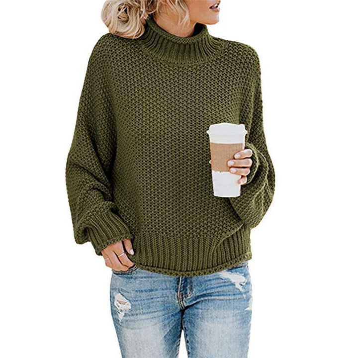 Eleganter Damenpullover mit hohem Kragen - eine stilvolle und warme Lösung für kalte Tage