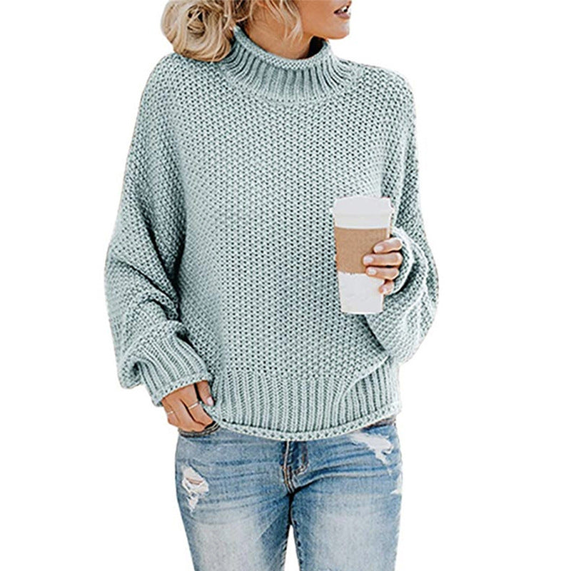 Eleganter Damenpullover mit hohem Kragen - eine stilvolle und warme Lösung für kalte Tage