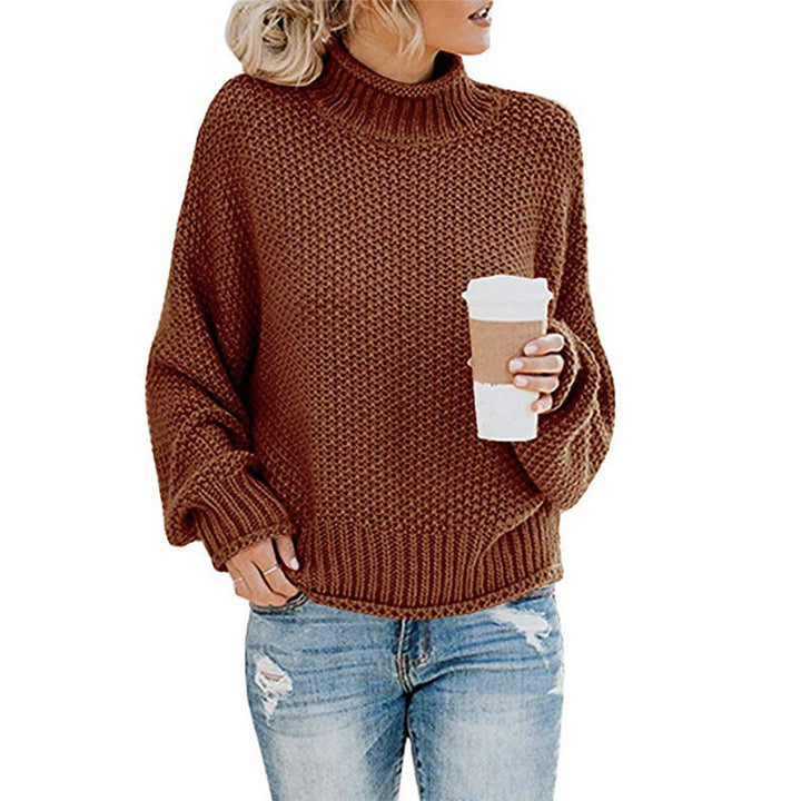 Eleganter Damenpullover mit hohem Kragen - eine stilvolle und warme Lösung für kalte Tage