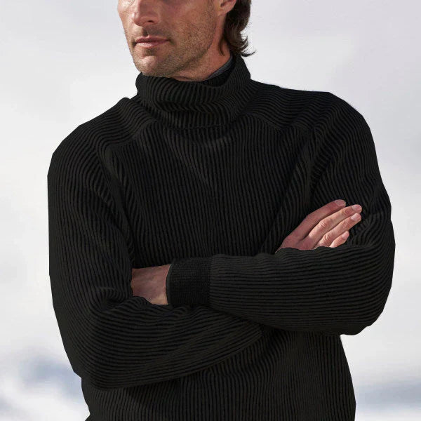 Eleganter Herrenpullover mit luxuriösem Kaschmir-Rollkragen für außergewöhnlichen Stil