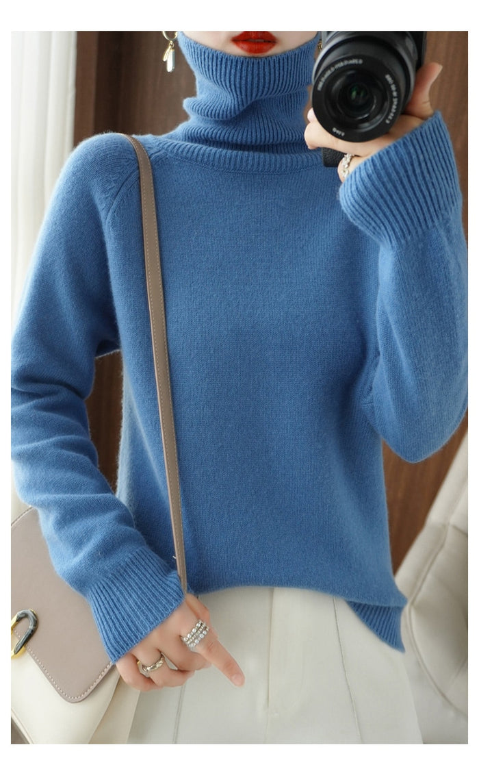 Eleganter Damen-Rollkragenpullover für winterliche Anlässe