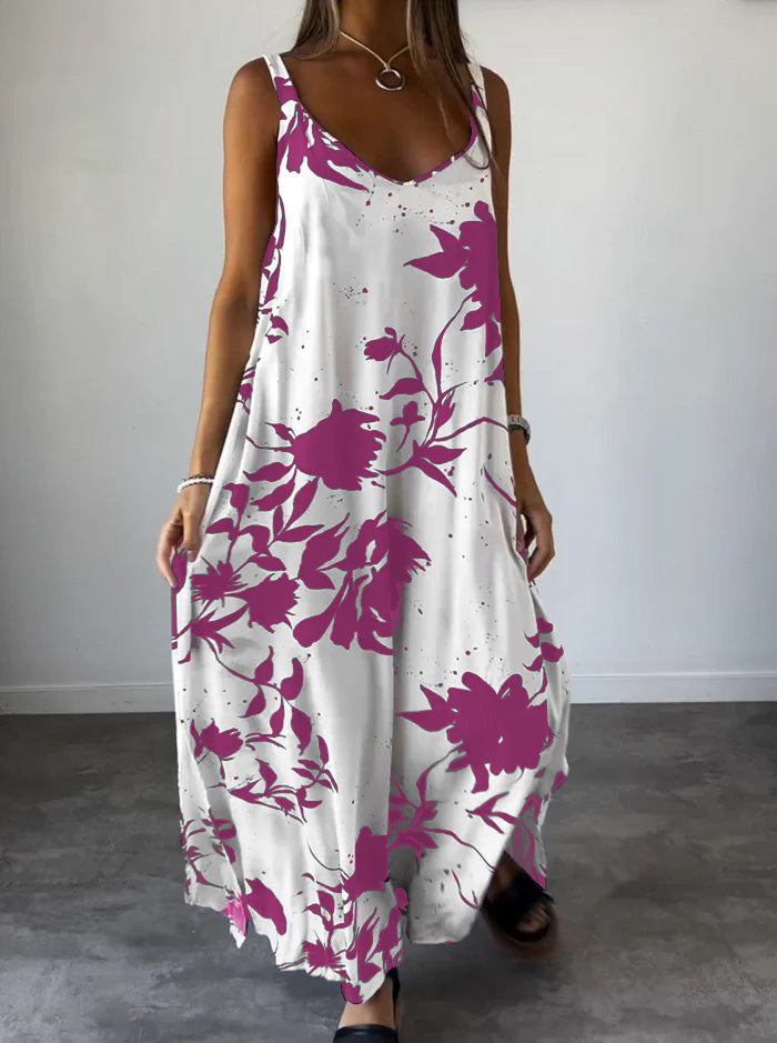 Elegantes Damenkleid mit attraktivem Druck für besondere Anlässe