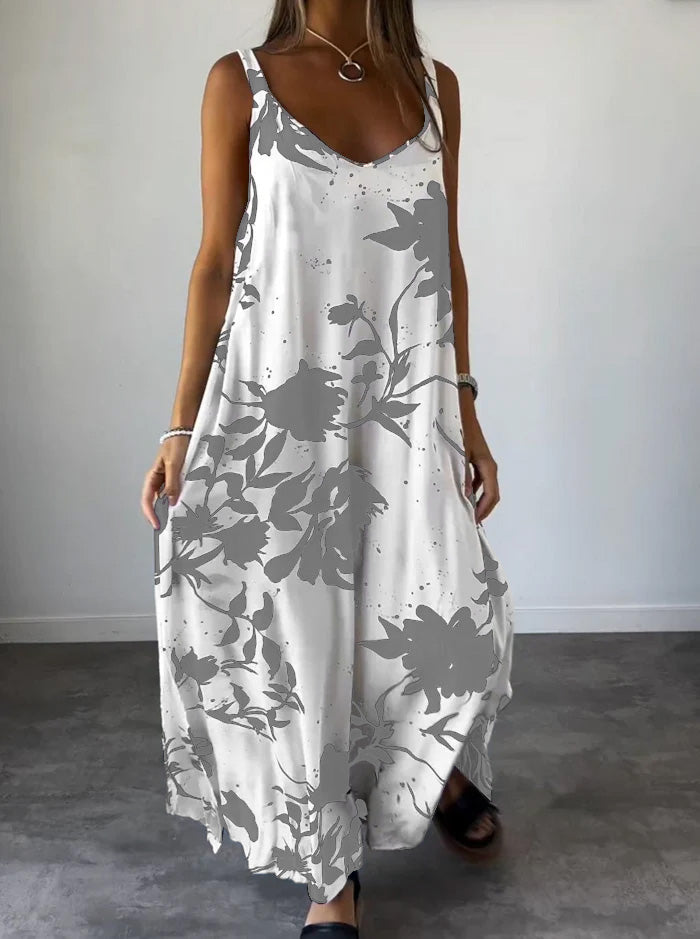 Elegantes Damenkleid mit attraktivem Druck für besondere Anlässe