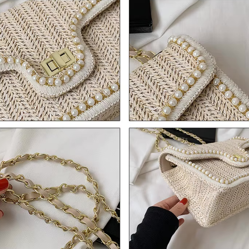 Laurie | Trendy Boho Handtas met Chique Pareldetails for a Unieke en Stijlvolle Look