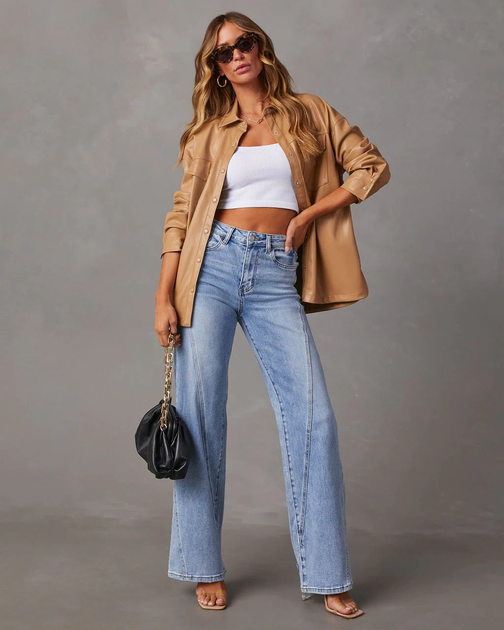 Eleganckie damskie jeansy z modnymi paskami - wyjątkowy styl i komfort