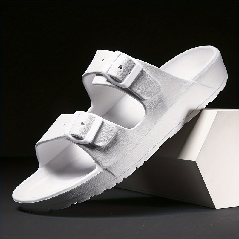 Elegante Herrensandalen mit doppelter Schnalle für maximalen Komfort