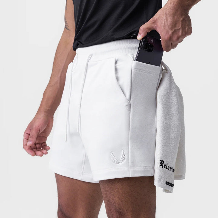 Komfortowe męskie spodenki sportowe z wysokiej jakości bawełny Premium - Idealne na trening i codzienne casualowe stylizacje