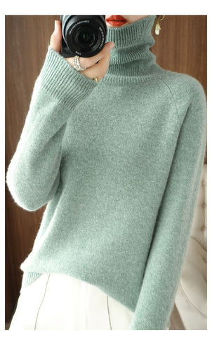 Eleganter Damen-Rollkragenpullover für winterliche Anlässe