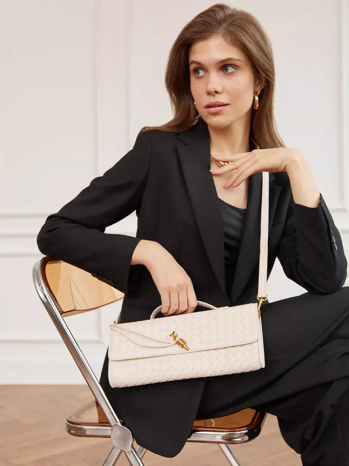 Vianey | Stilvolle und elegante Umhängetasche aus Ivoire Raffiné Stoff
