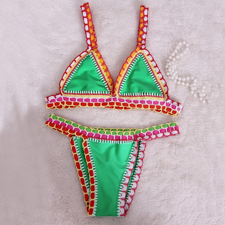 Dory | Modevola Boho Gehaakte Bikini Set met Elastisch Top für einen Ultieme Pasvorm en Stijlvolle Look