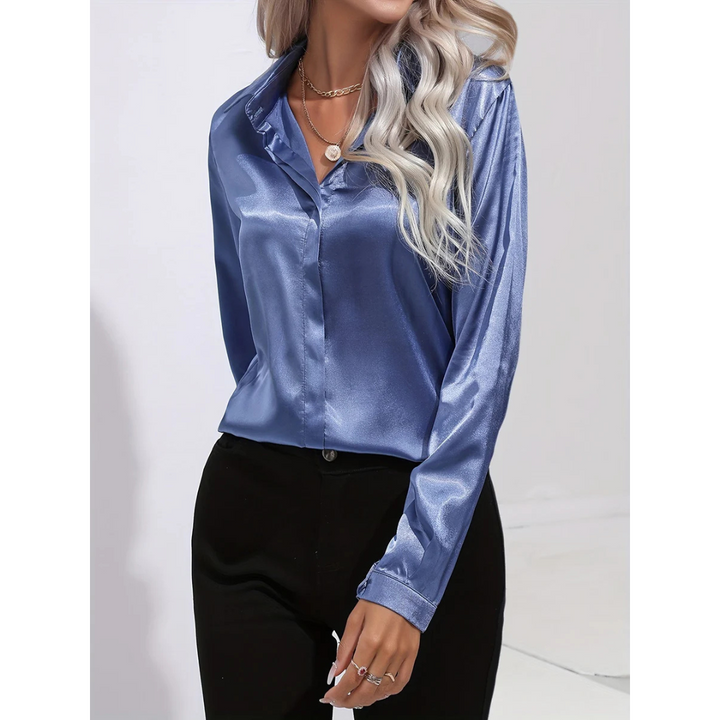 Elegantes Langarmhemd mit Knopfleiste für Damen - eine elegante und modische Wahl