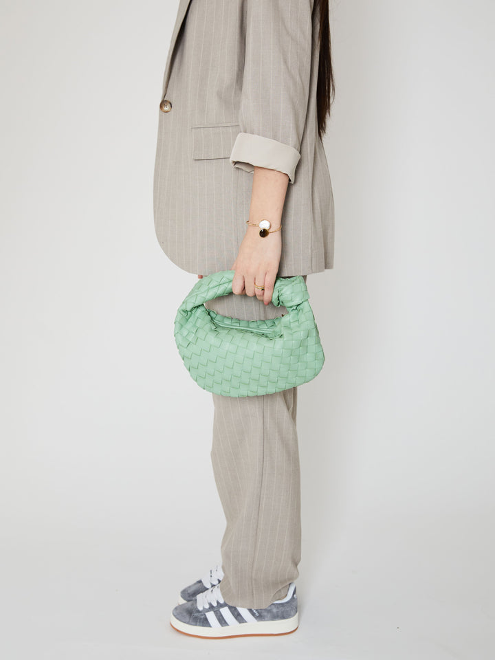 Vita | Stilvolle und elegante Stoffhandtasche in einem frischen Mintton