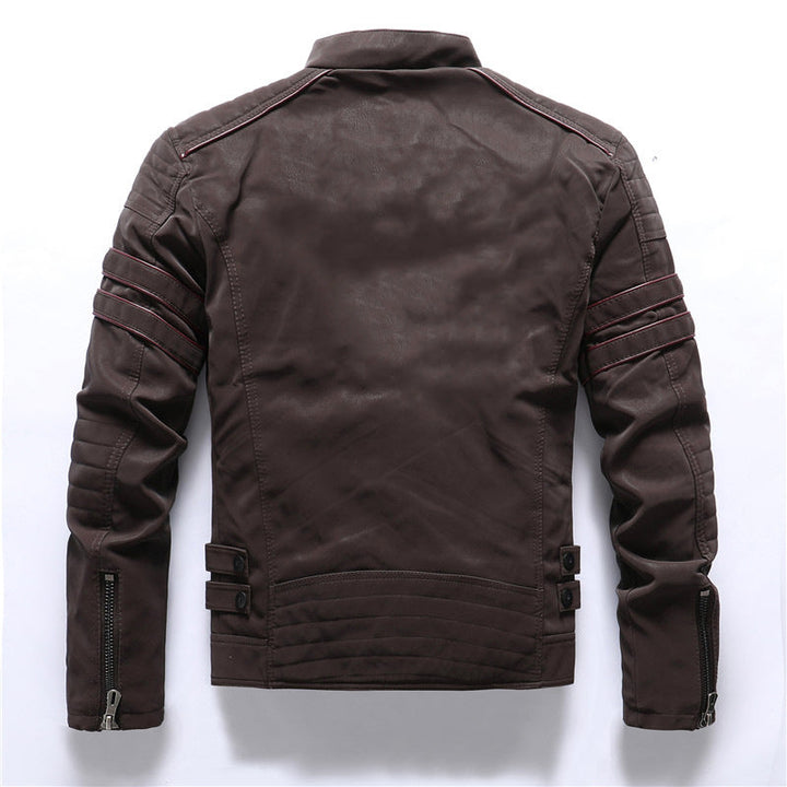 Exklusive Herren-Motorradjacke mit Reißverschluss - stylischer und robuster Schutz für die Straße