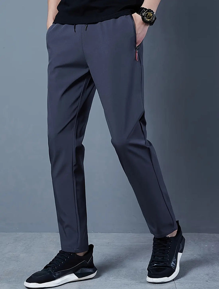 VIQA Męskie Spodnie Sportowe Slim Fit – Lekkie, Elastyczne na Co Dzień i Trening