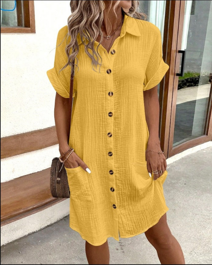 Stilvolles Hemdblusenkleid für Damen - ein eleganter Look für jede Gelegenheit