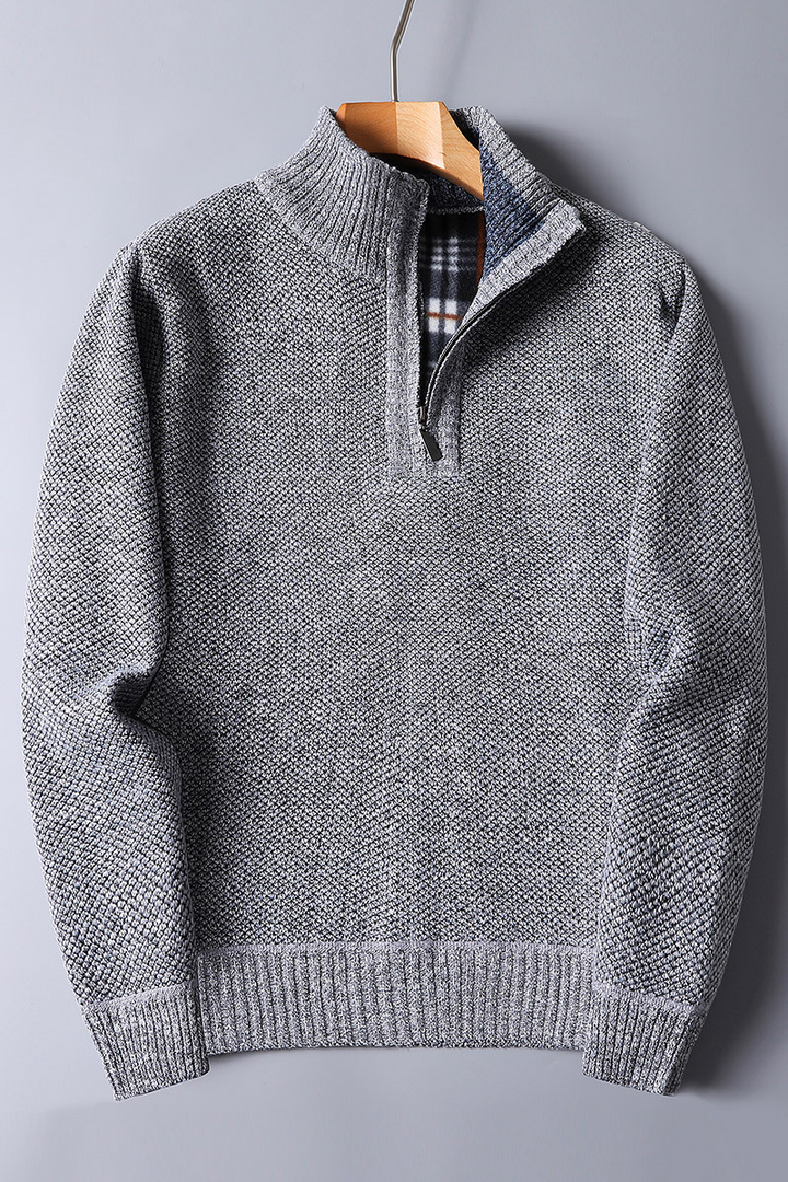 Bequemer Herrenpullover mit Reißverschluss - ideal für den Alltag