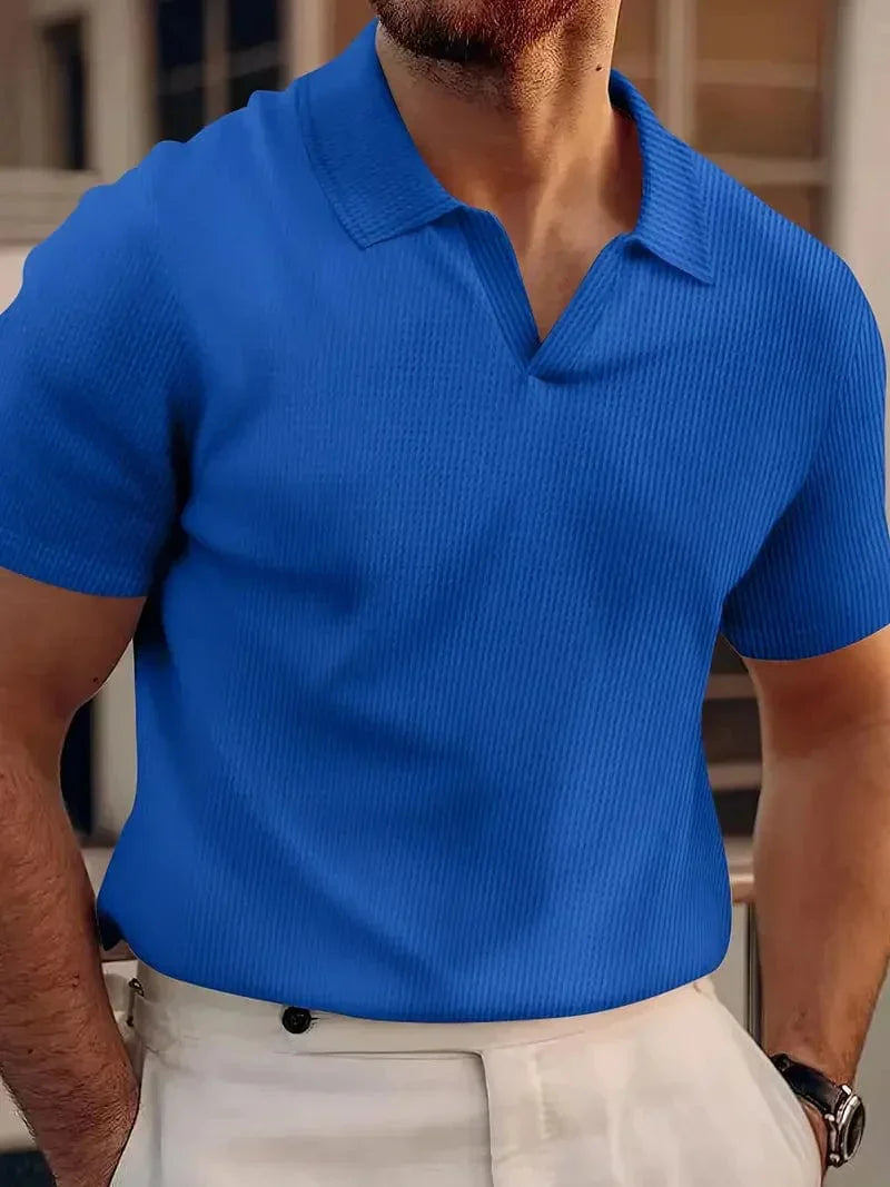 Cielo™ - Męska elegancka i przewiewna koszulka polo na lato dla maksymalnego komfortu i stylu