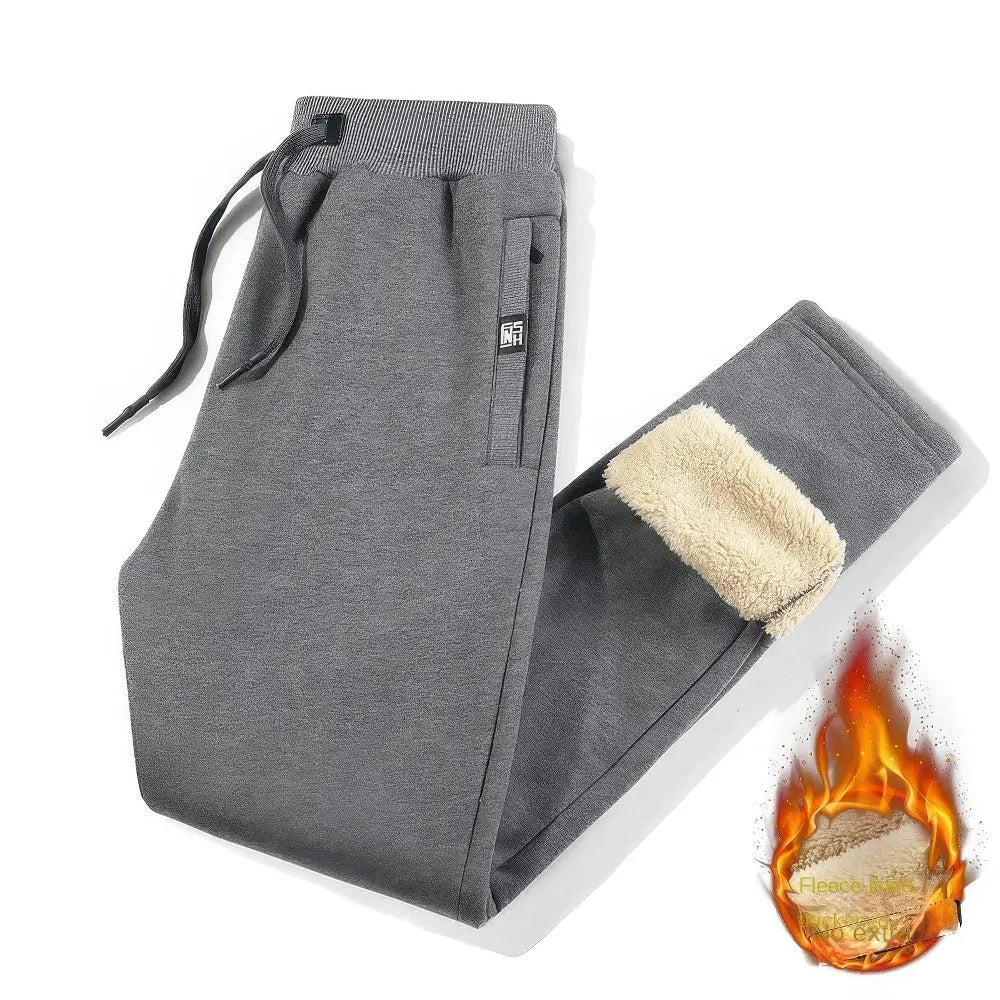 Bequeme Herren-Laufhose mit warmem Fleece-Futter
