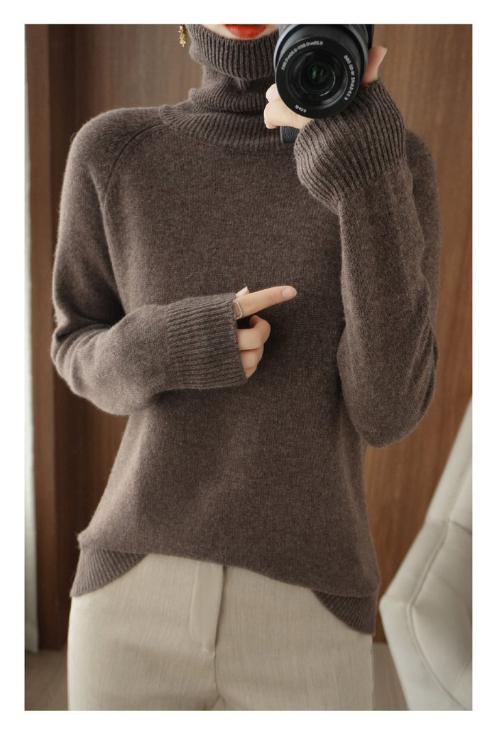 Eleganter Damen-Rollkragenpullover für winterliche Anlässe