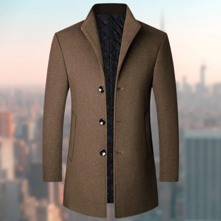 Eleganter Herbst-/Wintermantel von Benson für Herren - stilvoll, warm und perfekt für kalte Tage