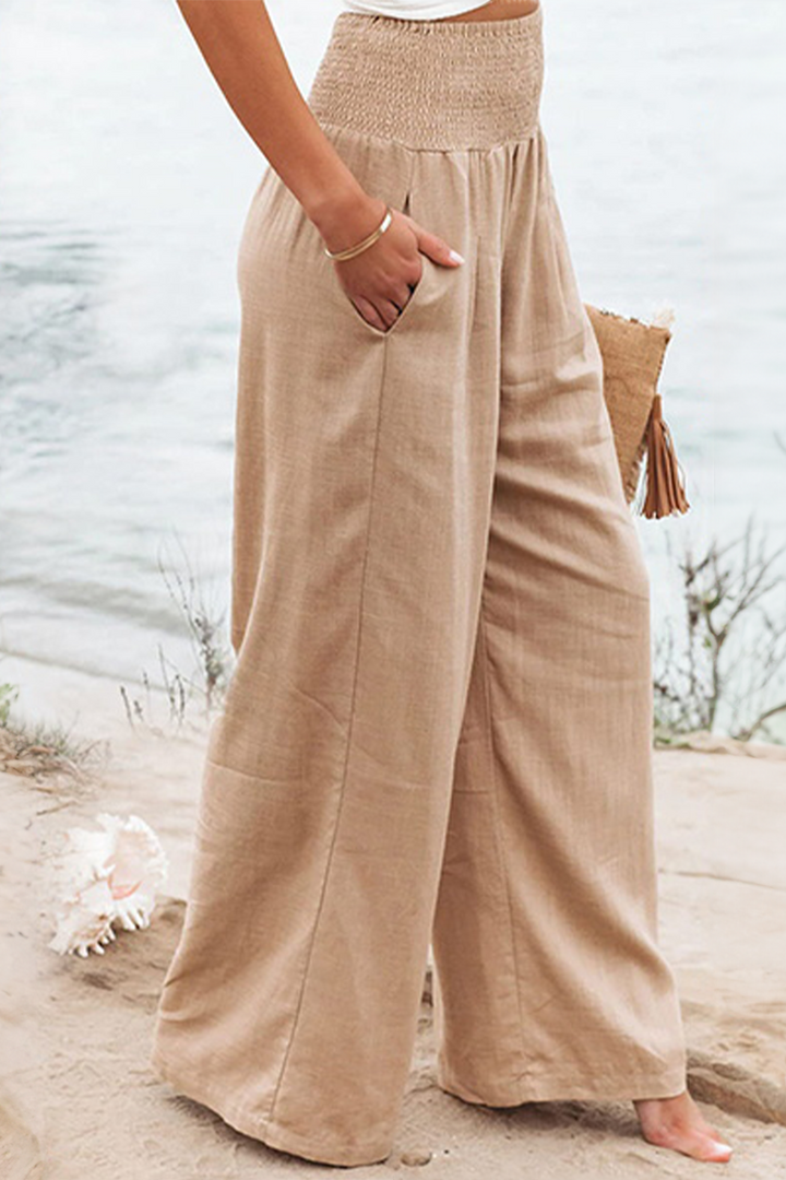 Modische Damenhose mit hoher Taille für eleganten Komfort
