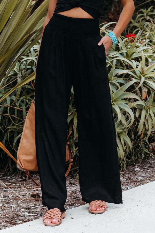 Modische Damenhose mit hoher Taille für eleganten Komfort