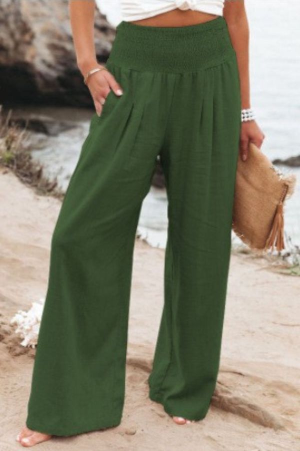 Modische Damenhose mit hoher Taille für eleganten Komfort