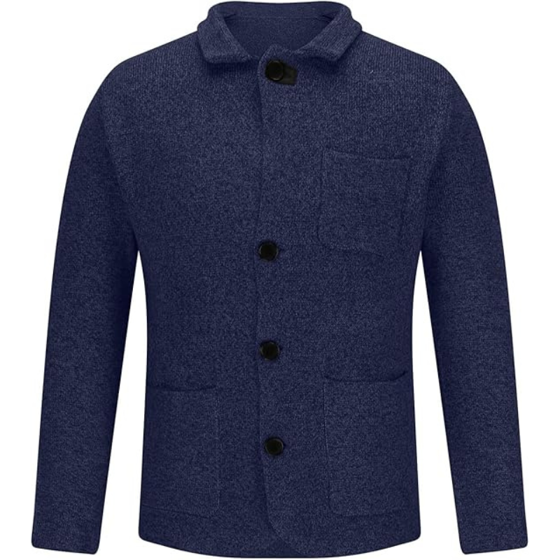 Elegante, elegante Herren-Businessjacke Alexis mit Knopf und warmem Daunenfutter