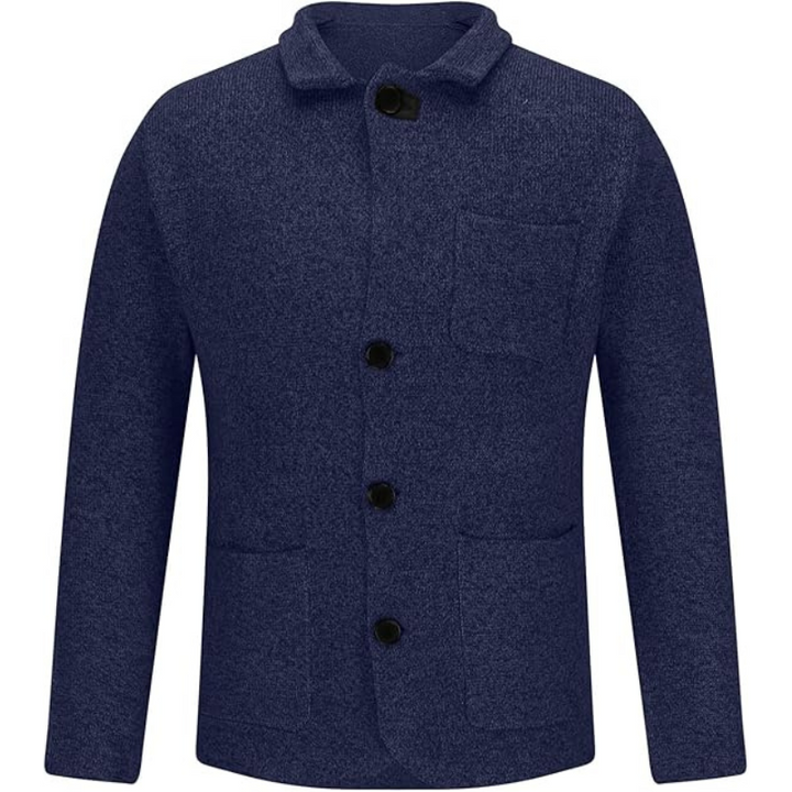 Elegante, elegante Herren-Businessjacke Alexis mit Knopf und warmem Daunenfutter
