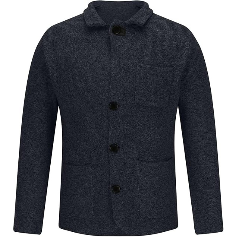 Elegante, elegante Herren-Businessjacke Alexis mit Knopf und warmem Daunenfutter