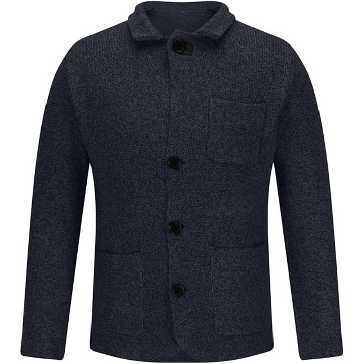 Elegante, elegante Herren-Businessjacke Alexis mit Knopf und warmem Daunenfutter