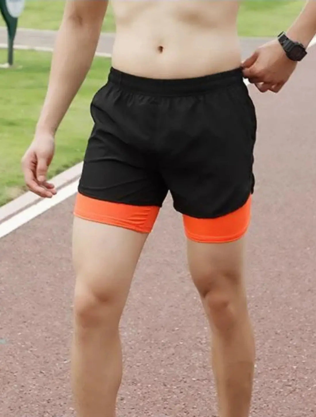 2-in-1-Sportleggings für Herren mit funktionellen Taschen - Leichte und bequeme Kleidung für aktives Training | VIQA