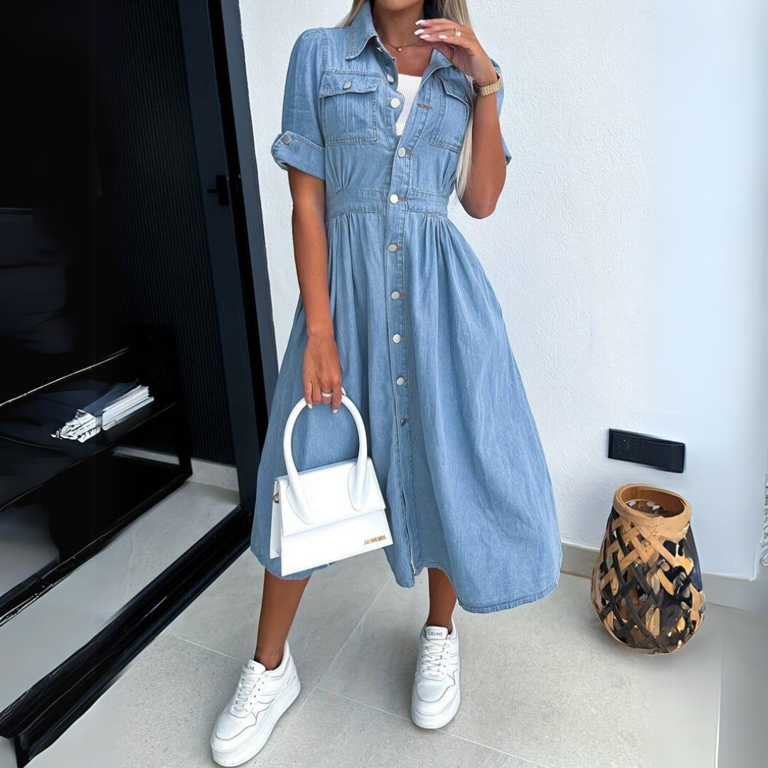 Elegantes Damenkleid aus Denim - ein vielseitiger Stil für jede Gelegenheit