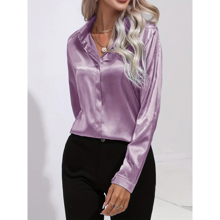 Elegantes Langarmhemd mit Knopfleiste für Damen - eine elegante und modische Wahl