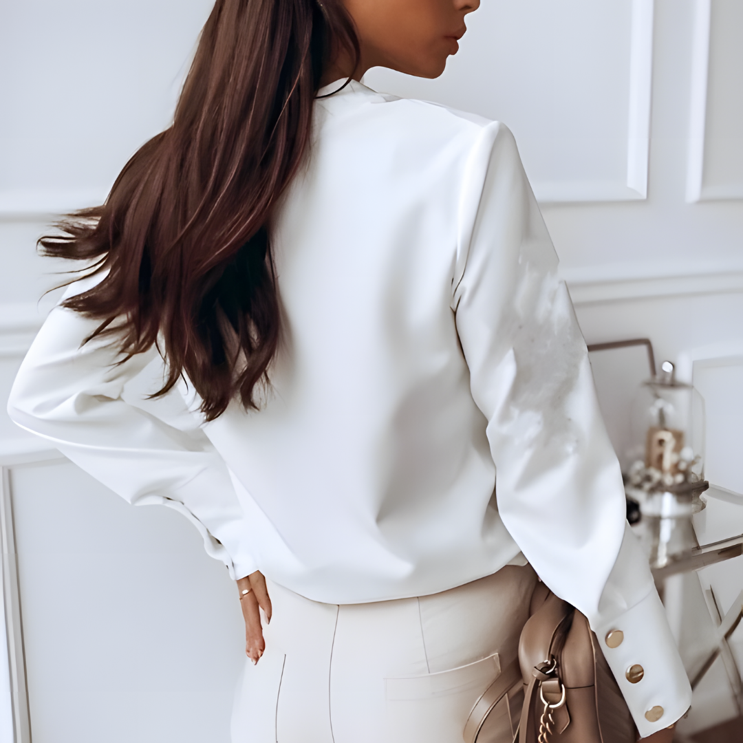 Elegantes Langarmhemd mit Knopfleiste für Damen - eine elegante und modische Wahl