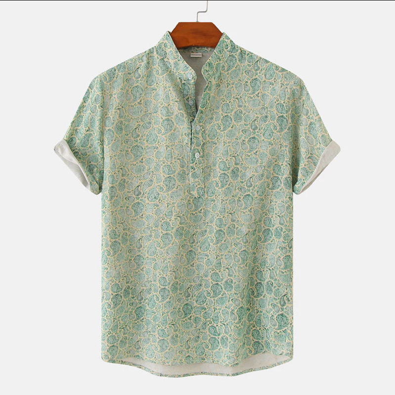 Stylisches Herren-Langarmhemd mit einzigartigem Muster - die perfekte Wahl für jede Gelegenheit