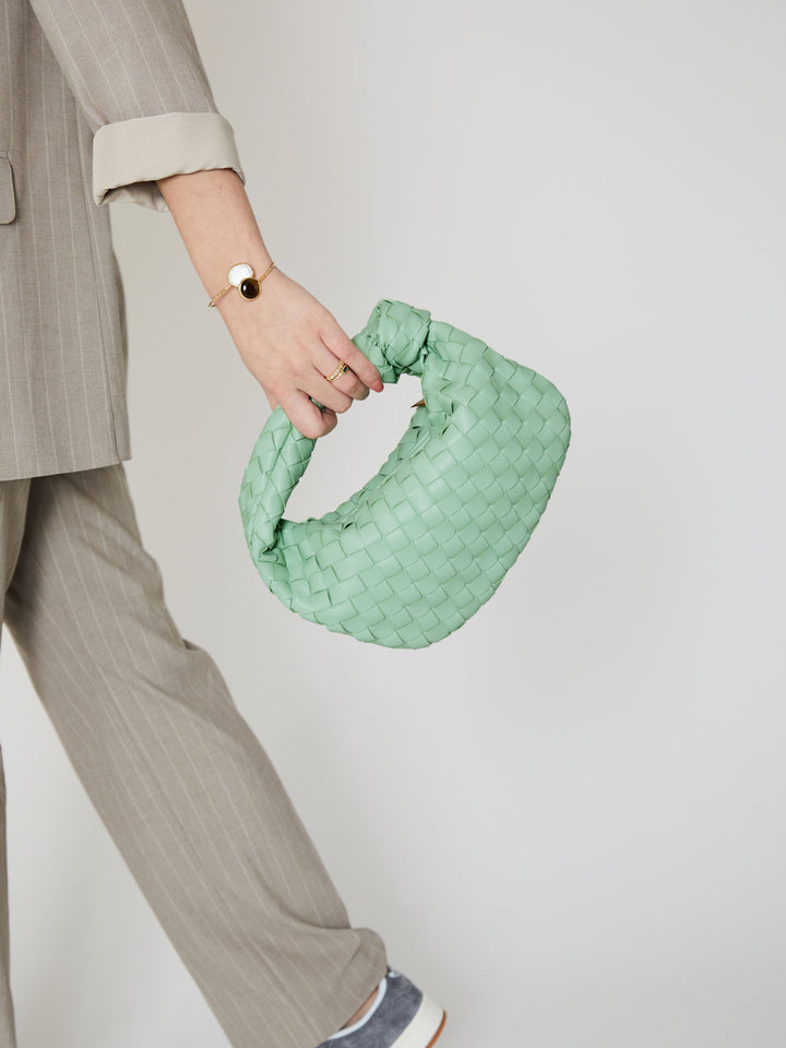 Vita | Stilvolle und elegante Stoffhandtasche in einem frischen Mintton