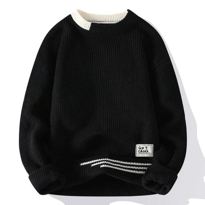 Modischer und bequemer Herrenstrickpullover - perfekt für kühle Tage