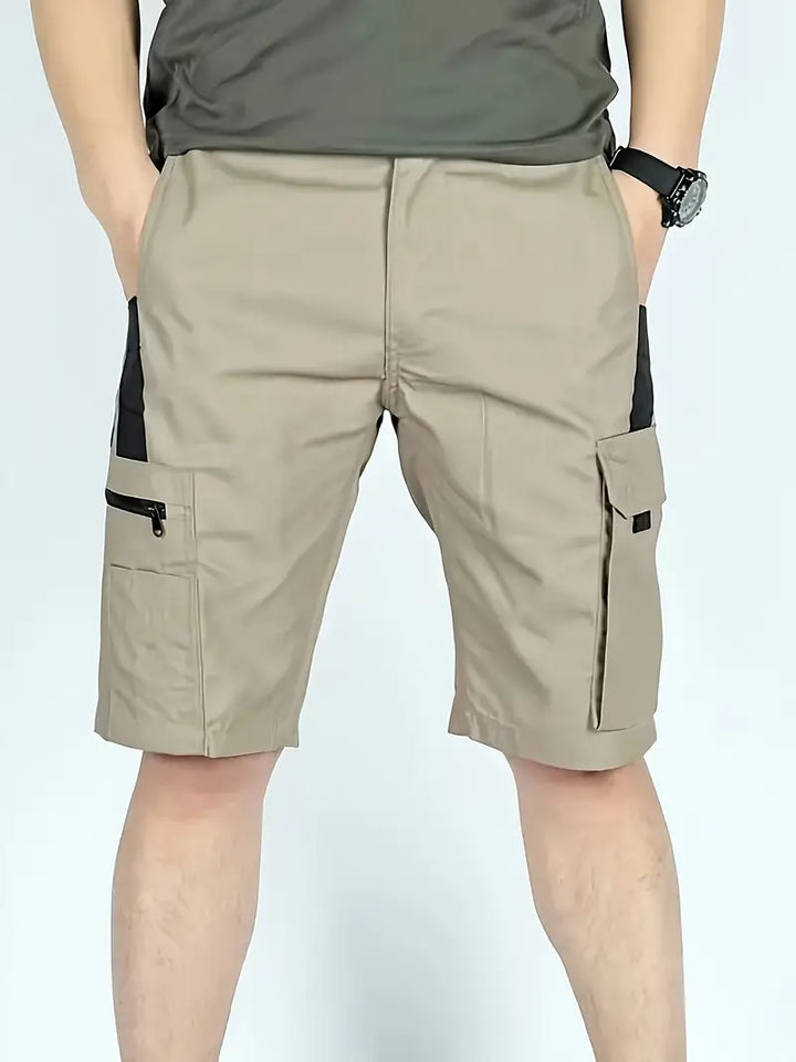Męskie szorty outdoor cargo z wieloma funkcjonalnymi kieszeniami dla aktywnych mężczyzn