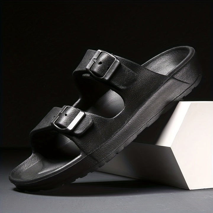 Elegante Herrensandalen mit doppelter Schnalle für maximalen Komfort