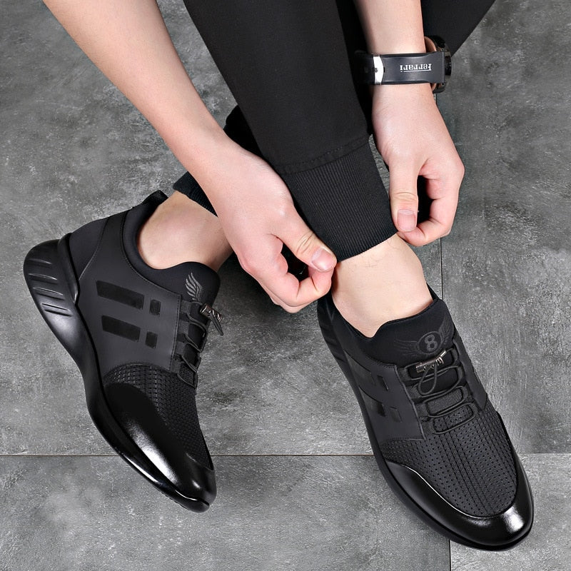 Bequeme und luxuriöse orthopädische Herrenschuhe aus Naturleder für optimalen Halt und Stil