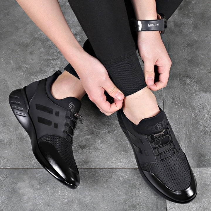 Bequeme und luxuriöse orthopädische Herrenschuhe aus Naturleder für optimalen Halt und Stil