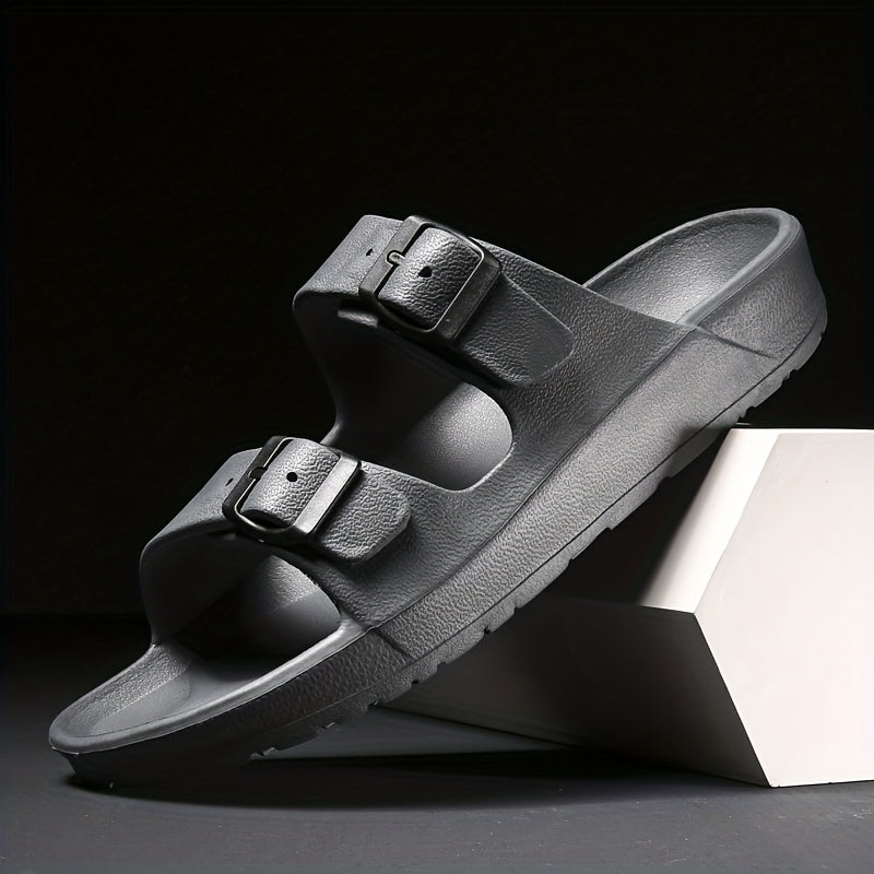 Elegante Herrensandalen mit doppelter Schnalle für maximalen Komfort