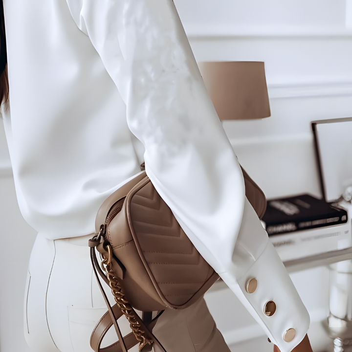 Elegantes Langarmhemd mit Knopfleiste für Damen - eine elegante und modische Wahl