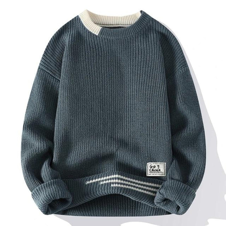 Modischer und bequemer Herrenstrickpullover - perfekt für kühle Tage