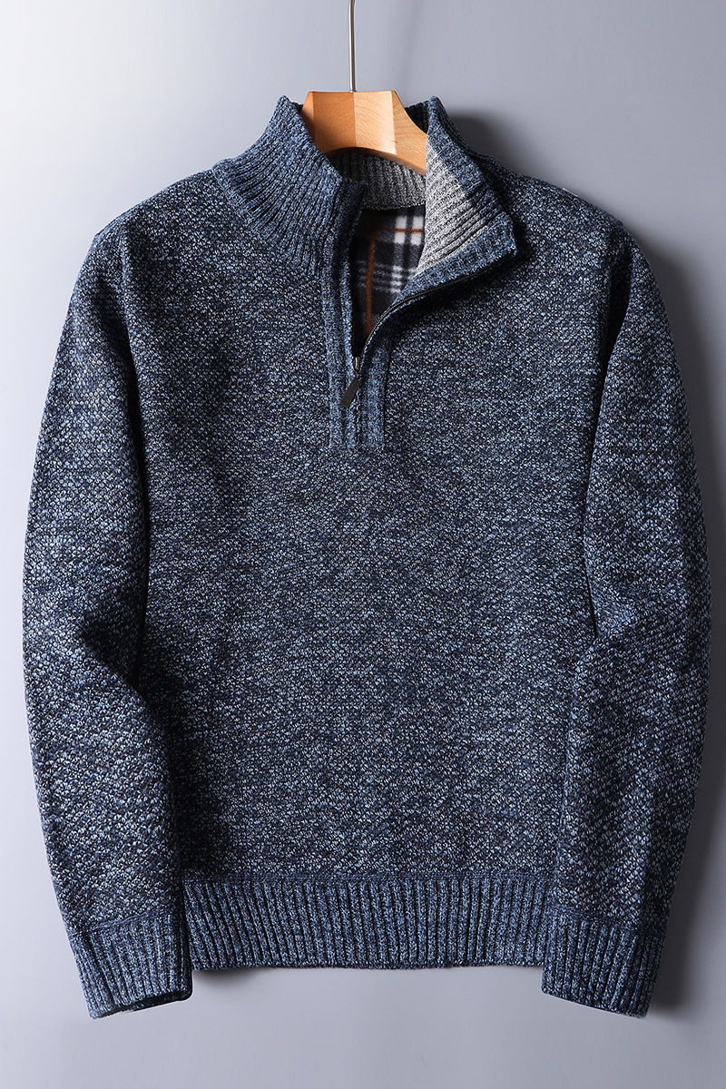 Bequemer Herrenpullover mit Reißverschluss - ideal für den Alltag