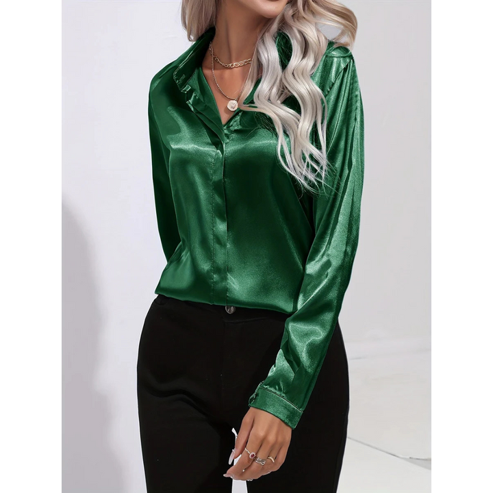 Elegantes Langarmhemd mit Knopfleiste für Damen - eine elegante und modische Wahl